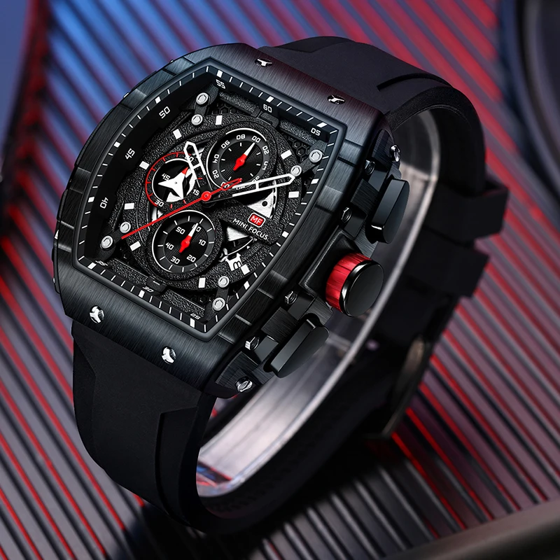 Montre Homme Original Brand Mini Focus MF0399G New Fashion Sport Watches Luxury Cheap Timepiece Chronograph Quartz Watch For Man
