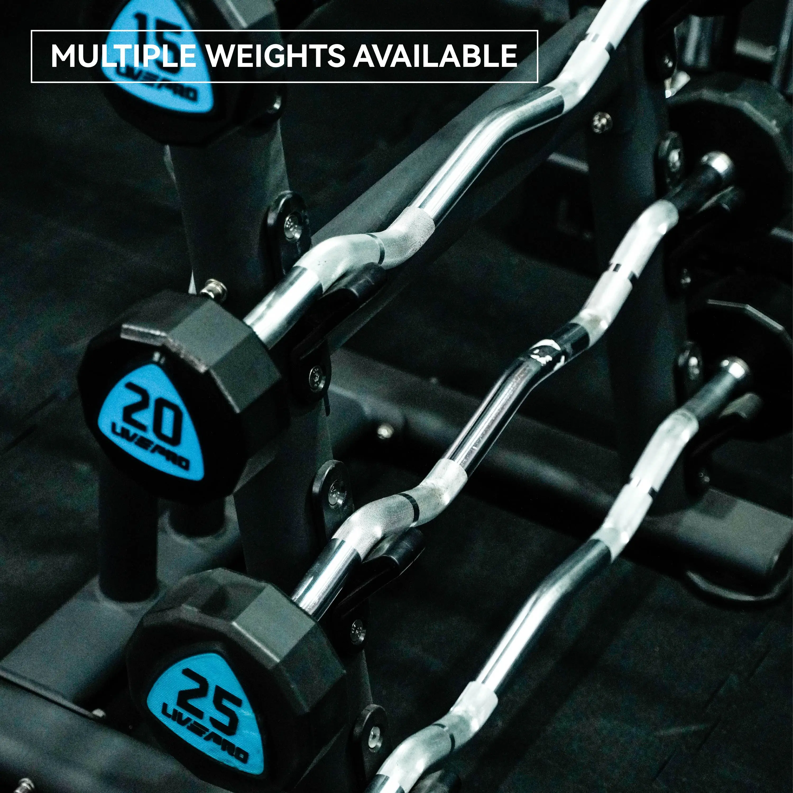 10/20/25/30/15kg 12-sided EZ Crank Gym Equipment Free Weights Fitness Weightlifting Exercise Barbell Polyurethane Fixed Barbell