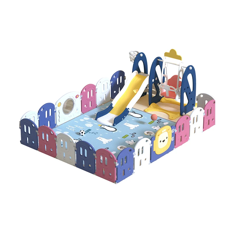 
Baby Plastic Playpen Fence Baby Indoor Playroom Kids Safety Playpen 