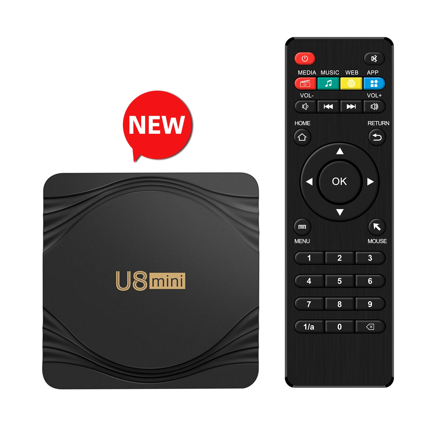  ТВ-приставка на android 2020 S905W чипсет Модель U8 Смарт 4K 1080P 5 0G Wi-Fi BT 4