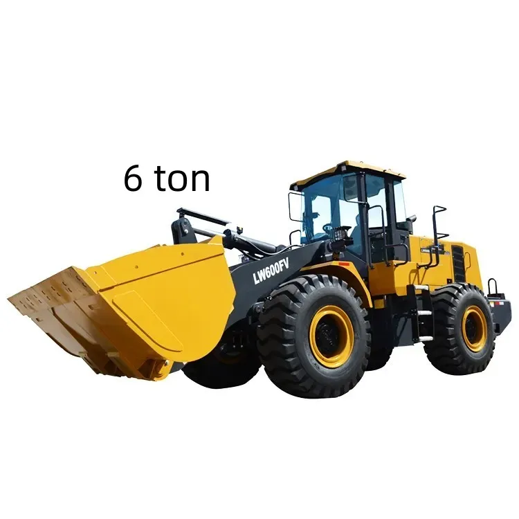 Earth moving Machine 6 Tons Wheel Loader 3.5m3 Bucket original Factory 6 ton Front End Loader Lw600fv Mini Loader for Sale
