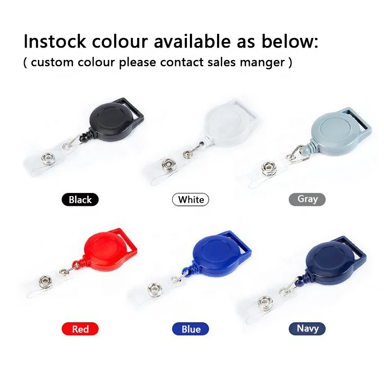 20mm lanyard badge reels retractable nylon cord