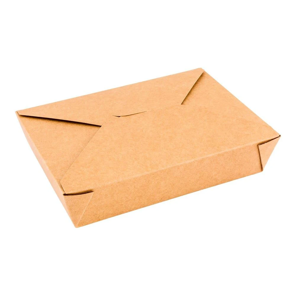 Customize logo printing Eco-friendly recyclable takeaway Kraft paper box food container packaging boxes can digital printing