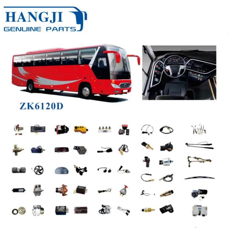 other bus parts electrical system ZK6120D1 F12 bus air conditioner spare parts and bus wiper parts