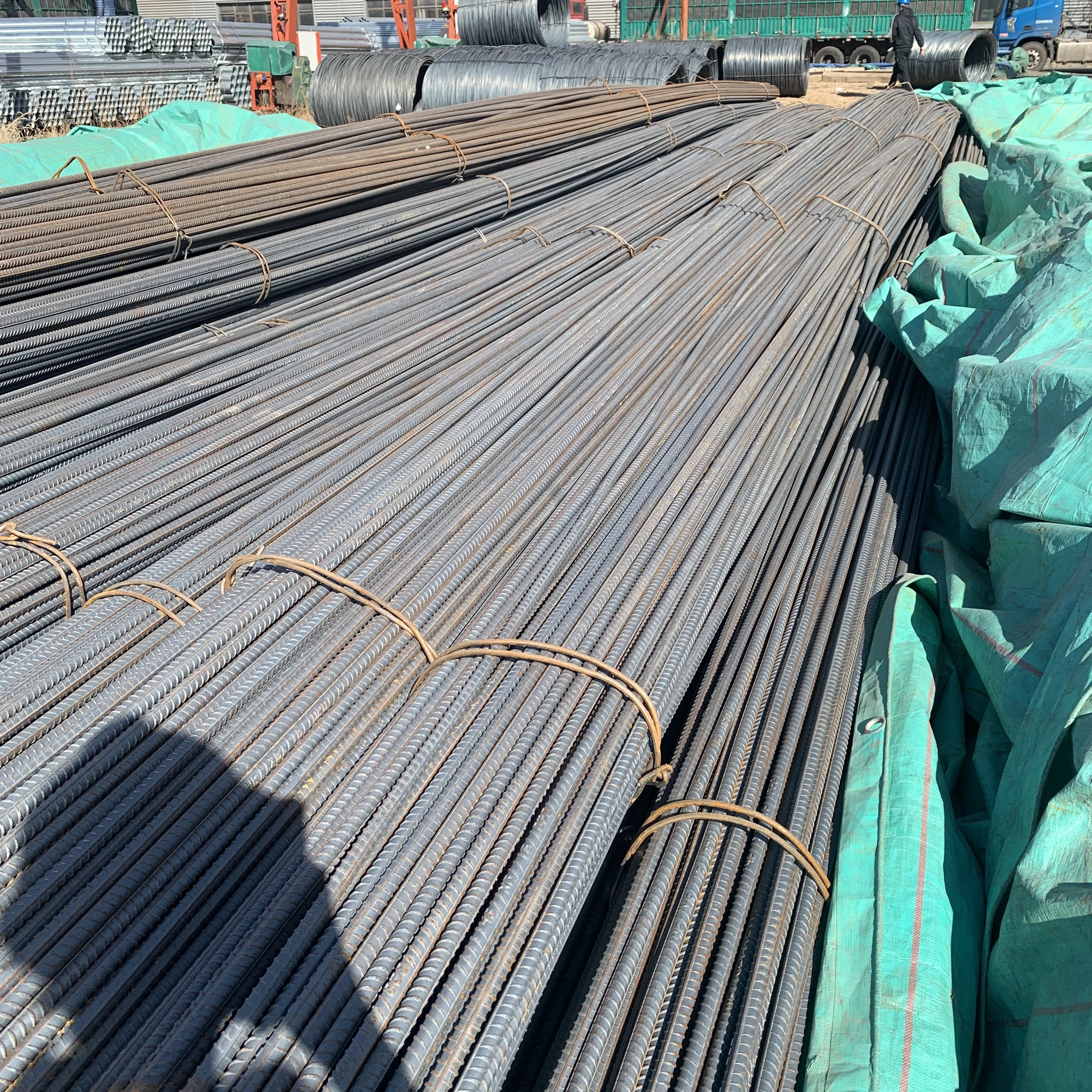 Tang Shan steel Hrb400 Reinforced Deformed Steel Bars for Construction Concrete Steel Rebars