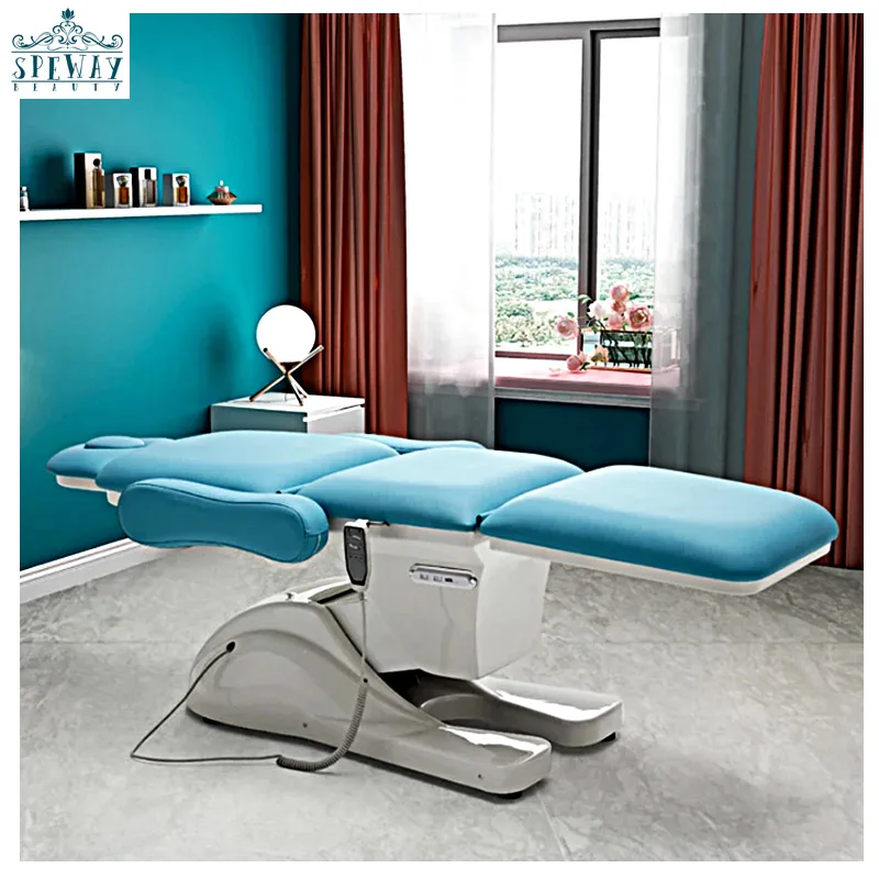 Luxury Electric Facial Beauty Bed Medical Spa Massage Treatment Bed Shampoo Bed for Salon Use