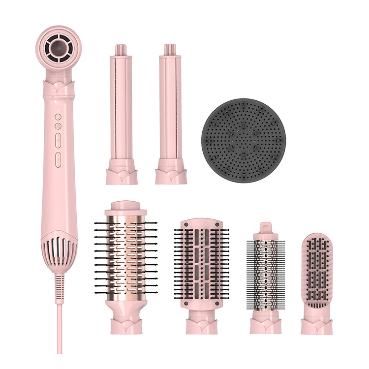 Five Plus New Trend 5 In 1 Hair Styler Hair Dryer Hot Air Brush Professional Hair Straightener Curler Multi Air Styling Tools