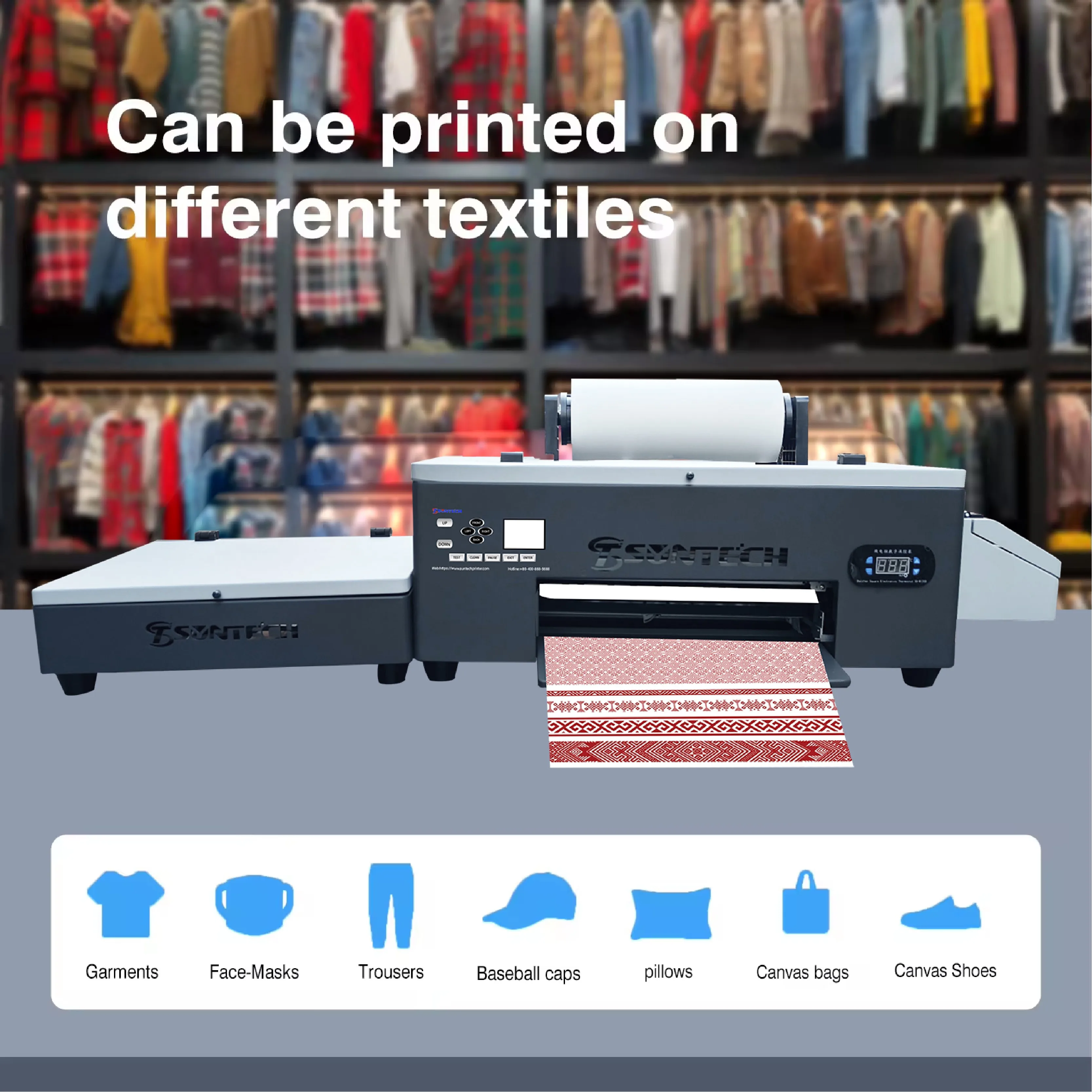 Factory sales Desktop 30cm dtf printer small dtf printer machine price for T-shirt and textile fabric garment