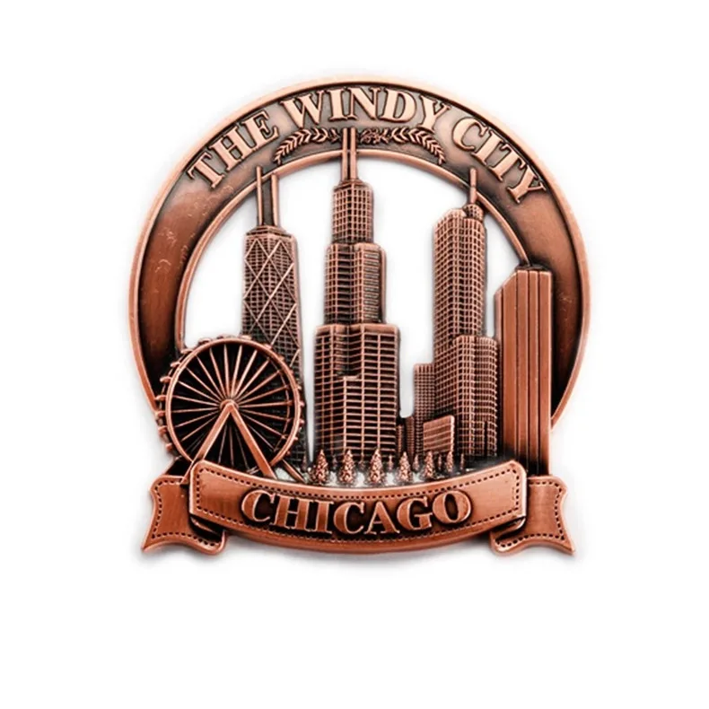 Promotional Fridge Magnet Custom Metal 3d Refrigerator Tourist Souvenir Fridge Magnet