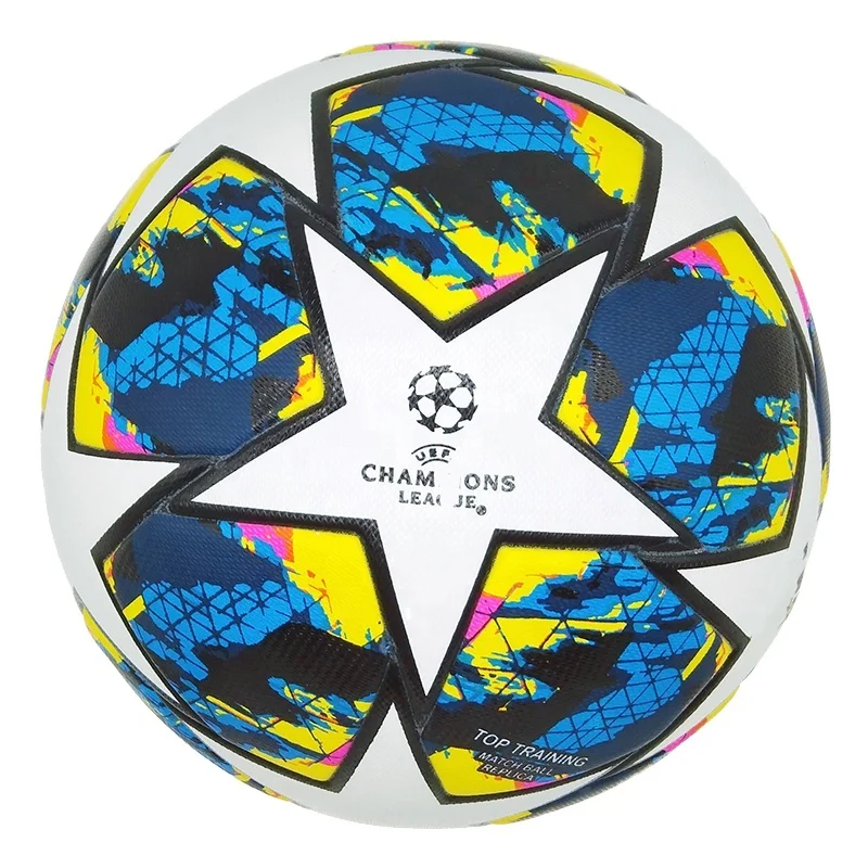 19-20 league match soccer ball top quality PU seamless bonded size 5 football training balls size 4 custom print LOGO