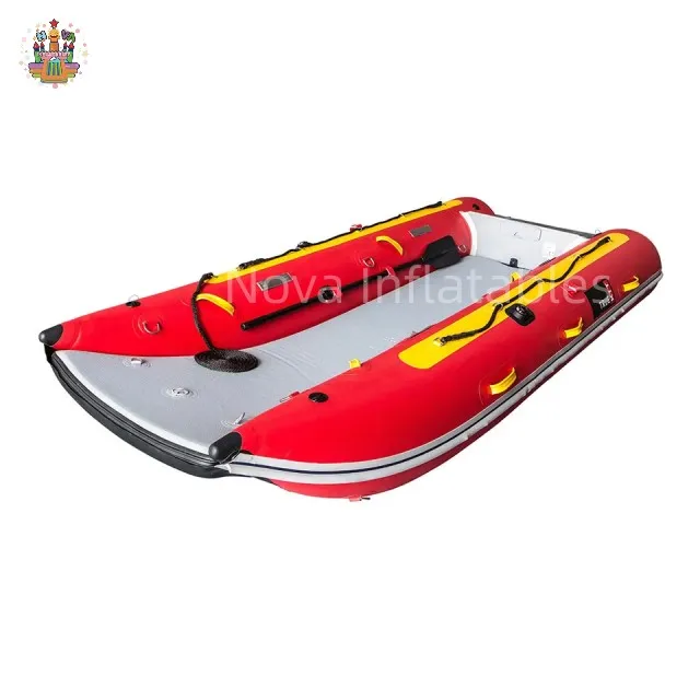 2023 Inflatable catamaran air floor Catamaran Ce PVC Fishing Inflatable 2 Person Speed Boat Catamaran Ship