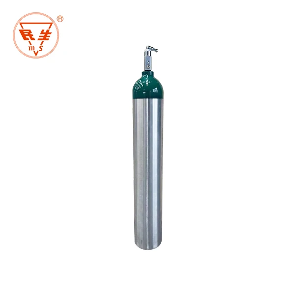 High-Pressure Aluminum Oxygen Gas Cylinder Durable Steel Material for LPG Nitrogen Medical Gas Use