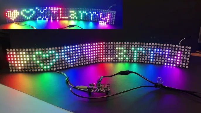 Versicolor 8x8 RGB светодиодная матрица черная доска дизайн