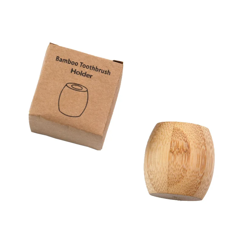 Bathroom Accessory Toothbrush Mini Holder Stand Eco-friendly Bamboo Wooden Toothbrush Holder
