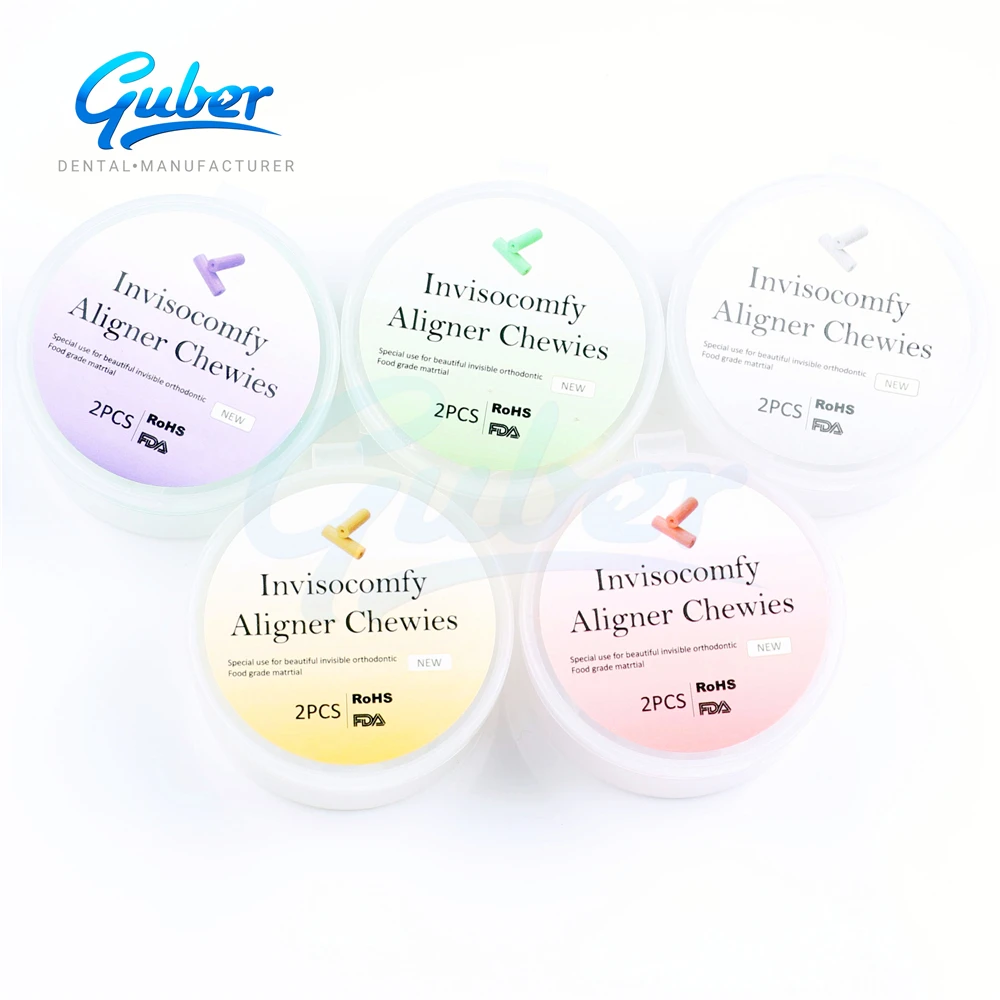 Guber dental plastic chewies for fitting clear aligner dental aligner material