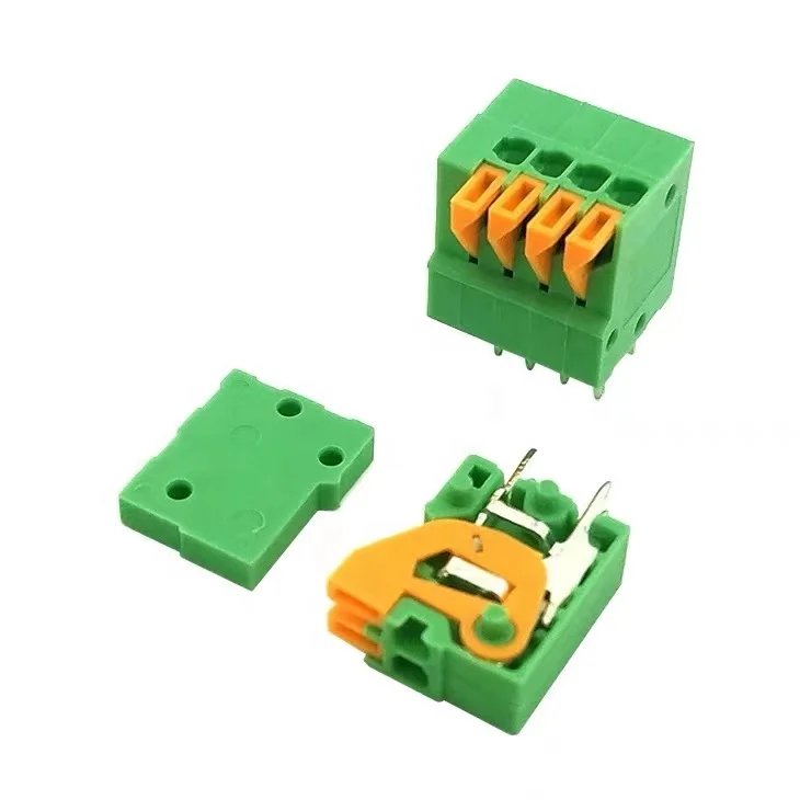 Screwless Terminal Block HQ141V 2.54mm Pitch PCB Spring Terminal Block