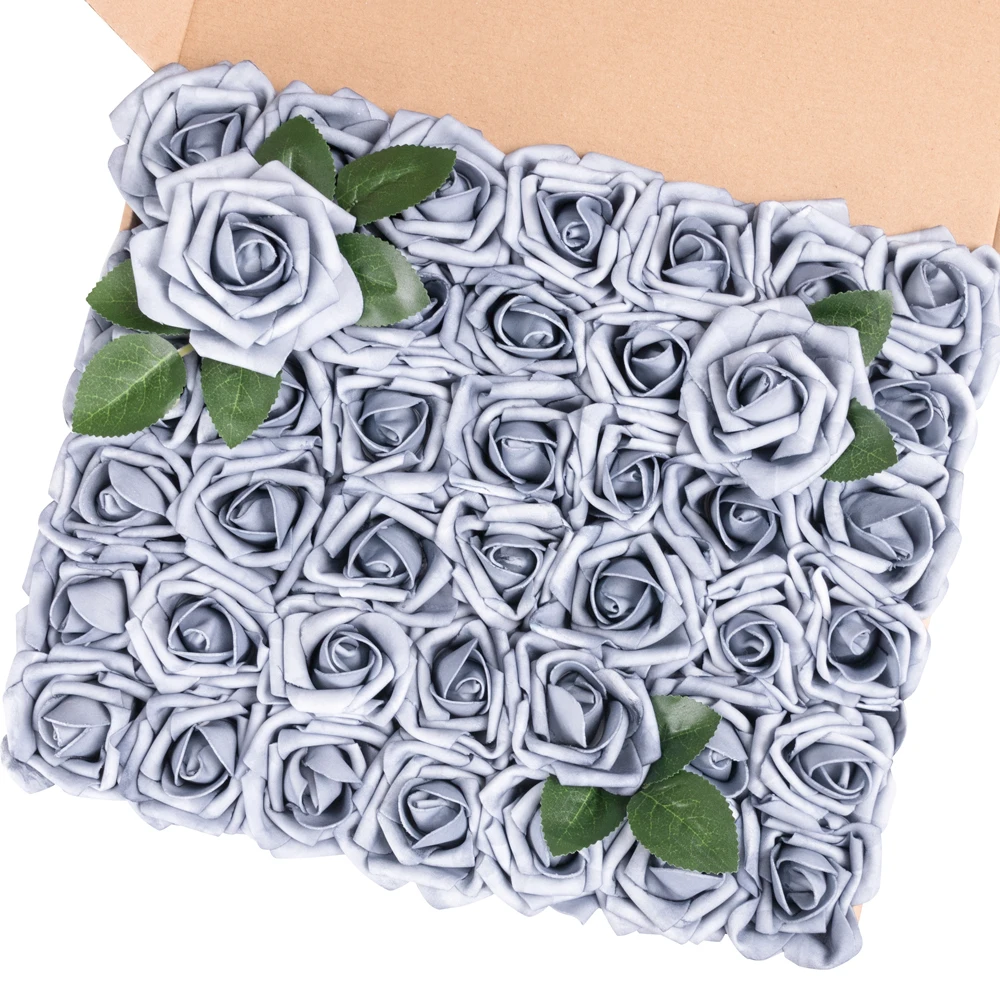 China manufacture luxurious useful long last beauty romantic flowers roses for festival gift 8CM WITH 42 pcs rose head