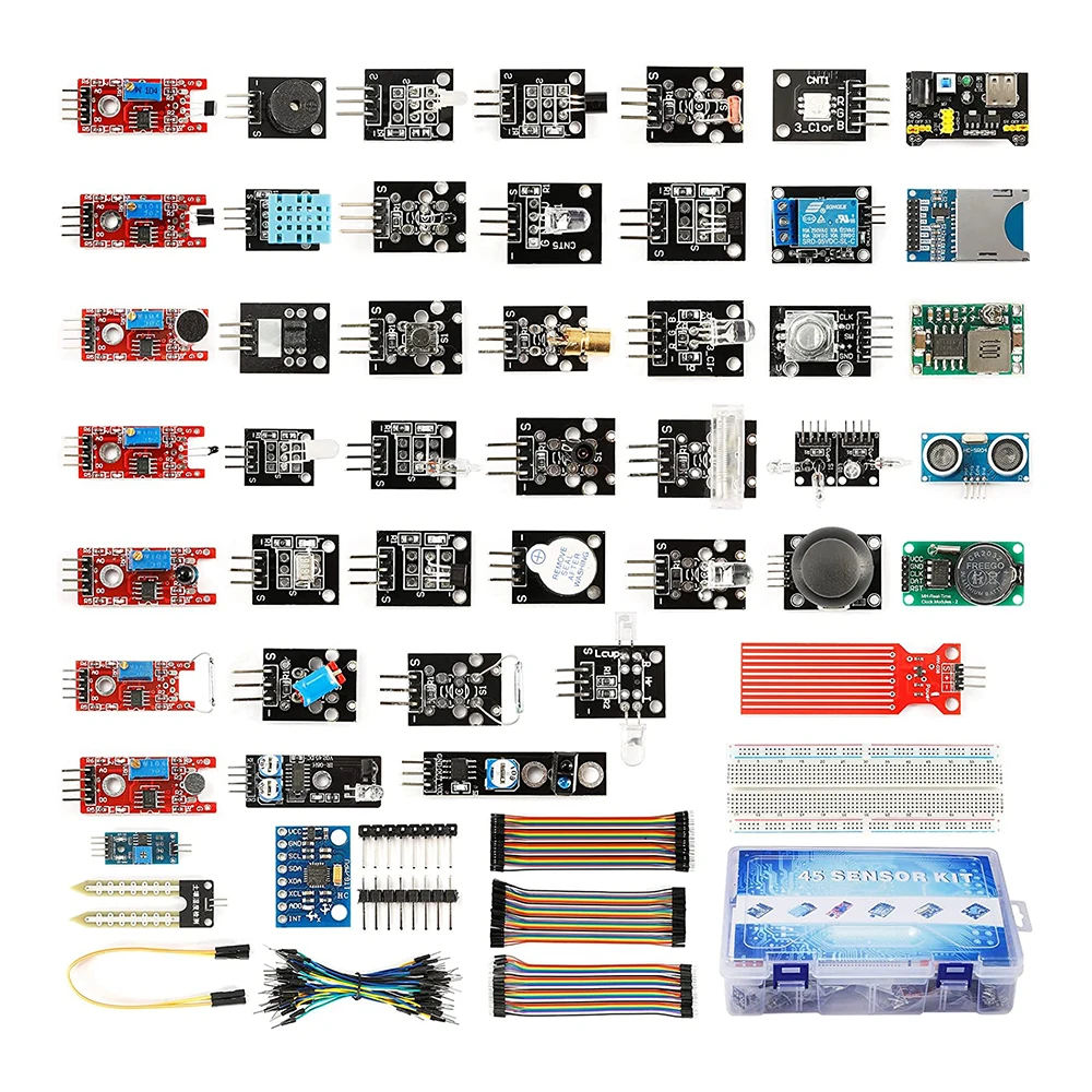 Selling Sensor Modules for Arduino Starter Kit , 45 in 1 Starter Kits for Arduino IDE for UNO R3 MEGA Nano