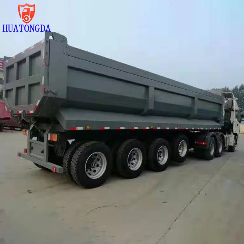 Hydraulic 3 Axle Tipper Semi Trailer 70 Ton Dump Trailer for Sale