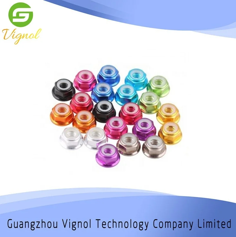 M4 M5 M6 M8 M10 Aluminum locknuts Serrated locknuts