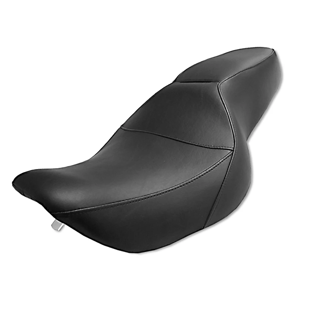 Мотоцикл цельное платье 2-вверх водителя ПАССАЖИРСКОЕ СИДЕНЬЕ Подушка кожаный диван для Harley Road King 1997-2006