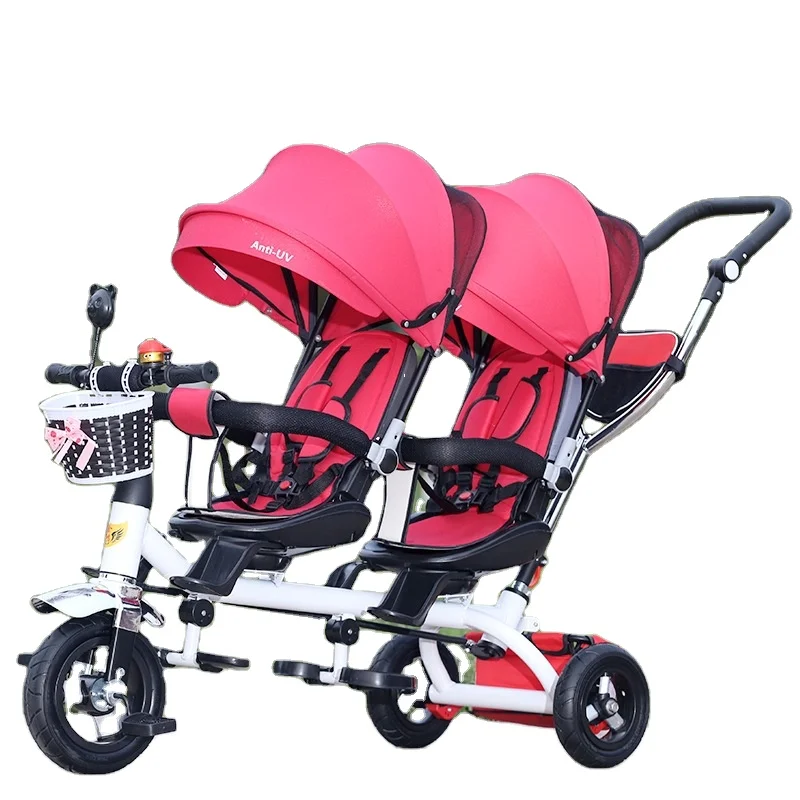 High Quality Hot Sale Best Selling  Twin Stroller Bidirectional Seating And Lying Portable Folding Baby Stroller Baby Stroller