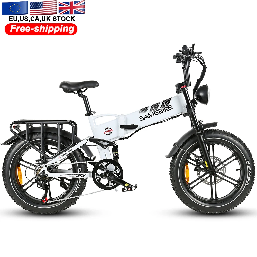 RTS EU Stock SAMEBIKE 48V 17AH Lithium Battery 1200W Motor Fat Tire Electric Bicycle Mountain Ebike