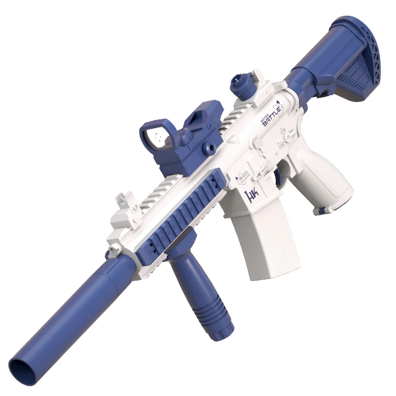 IQOEM Free disassembly and assembly of M416 electric water gun Kids Water Gun Light and Large Capacity CY012