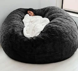 K&B big sale modern large lazy bean bag living room sofa fur bean bags cover