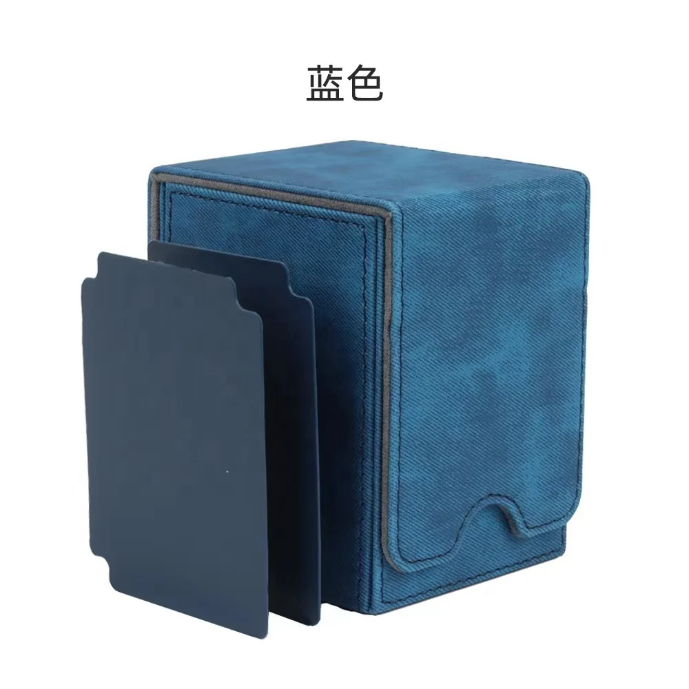 Customized Printing Leather Card Protector 100 + game card MTG Flip Premium PU Game Deck Box Card Protector