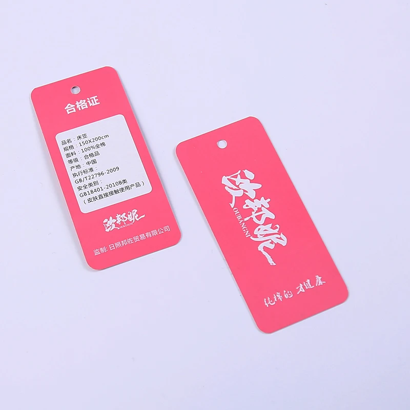 Wholesale Custom Thin Paper wedding thank you cards Hang Tags Compostable Printing Hang Tag Rope for small business