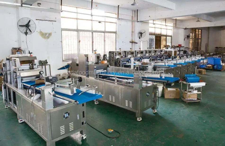 Ada Fully Automatic Bread Naan Making Machine Snack Pie Make Up Line Flat Bread Production Line