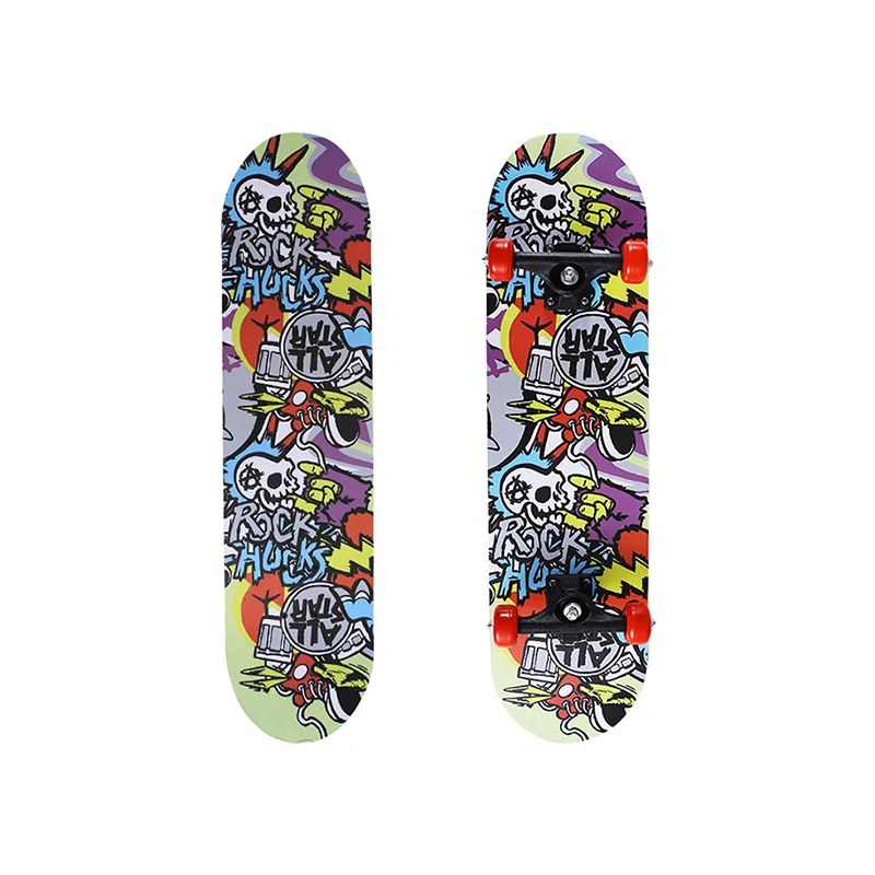 New selling double sided sticker skateboard skate Board adults teens kids Long Board Skateboard