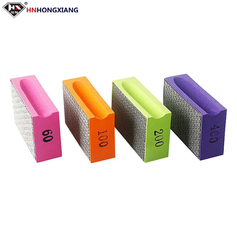 Factory Sale Diamond Sanding Pads Electroplated Diamond Hand Foam Polishing Sponge Pads For Concrete Glass Tiles Sanding Block