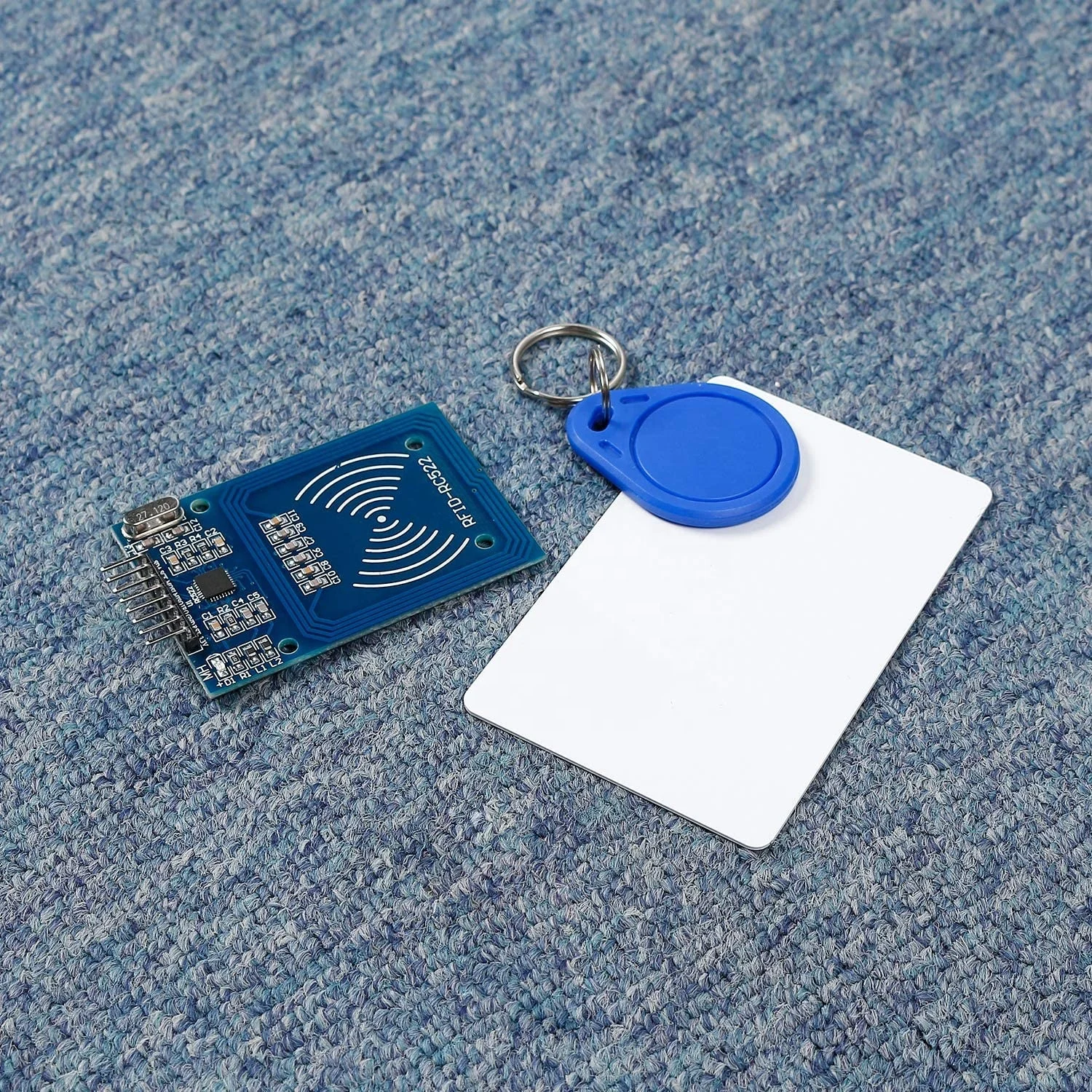 Комплект RFID Mifare RC522 модуль считывания с белой картой S50 и кольцом для ключей Arduino Raspberry Pi