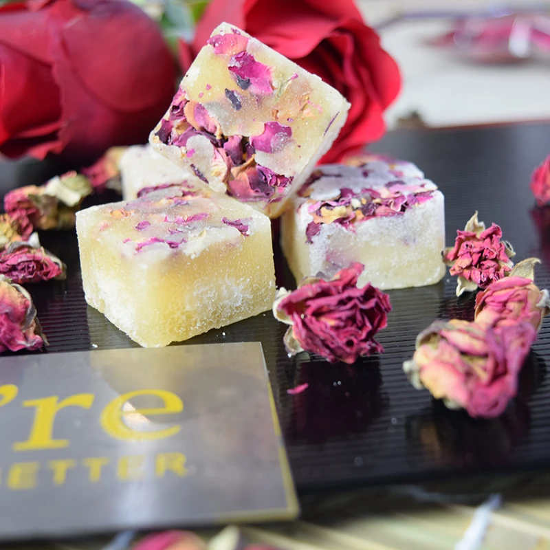 Медовый сахар suger cube candy смешанные с цветами ароматы сахар чай роза цветочный чай