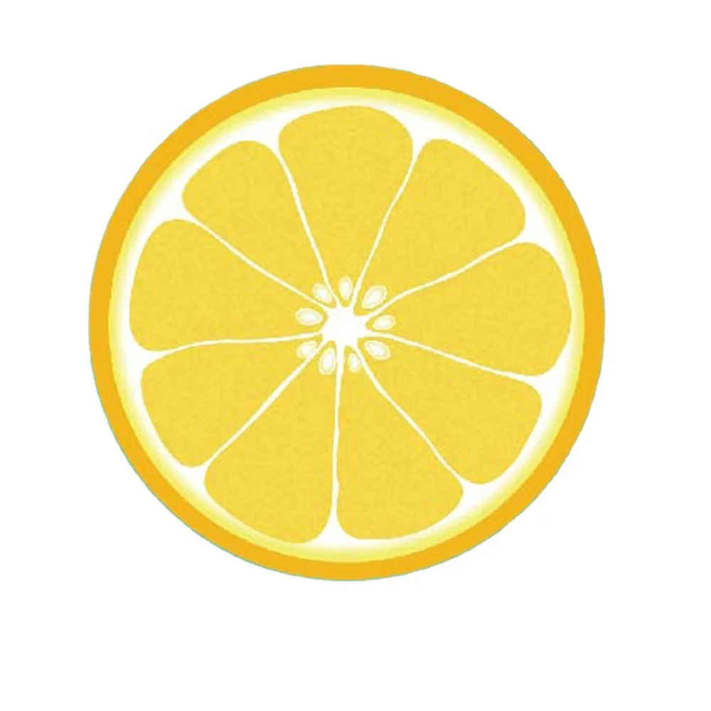 8 Inch Yellow Lemon Citrus Fruit Party Supplies Plate Tableware for Lemons Lemonade Summer Tropical Themed Birthday Dinnerware