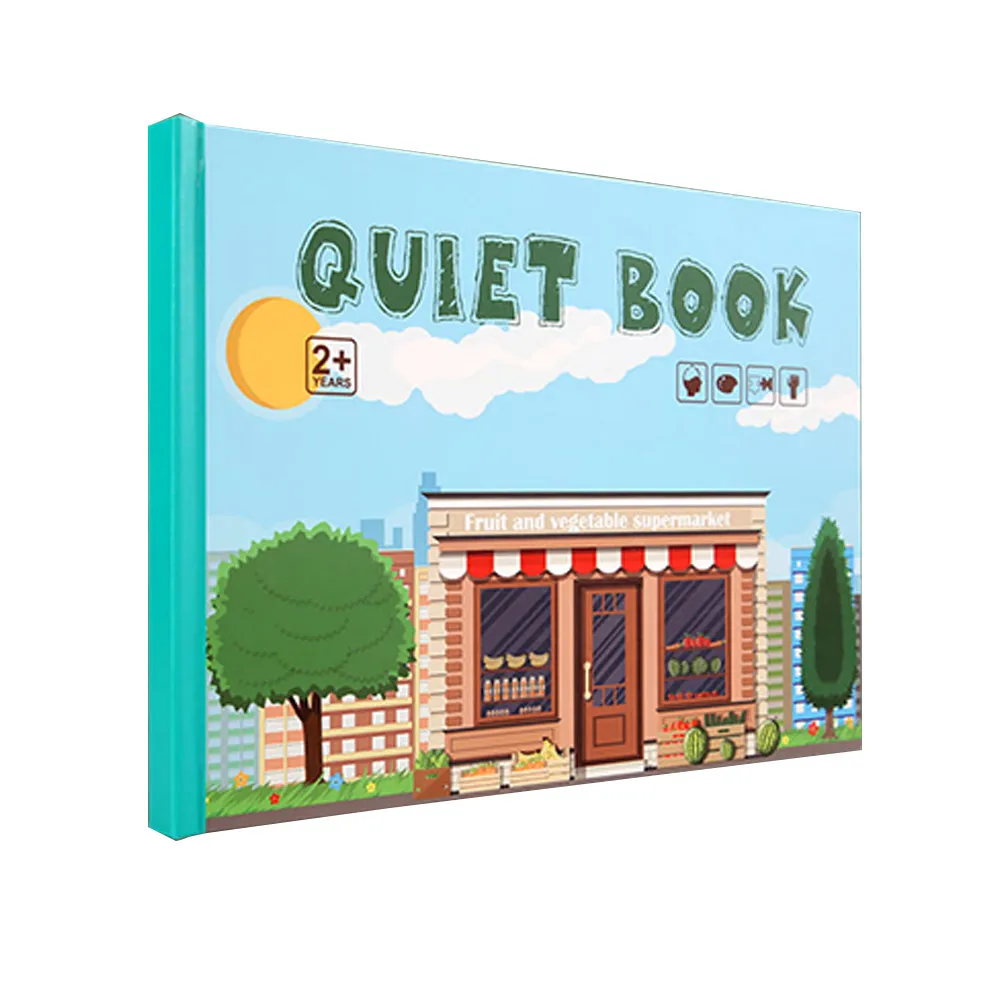 Montessori Busy Book, Autism Learning Toys Toddler Activity Educational Quiet Book for Toddlers to Develop Learning Skills