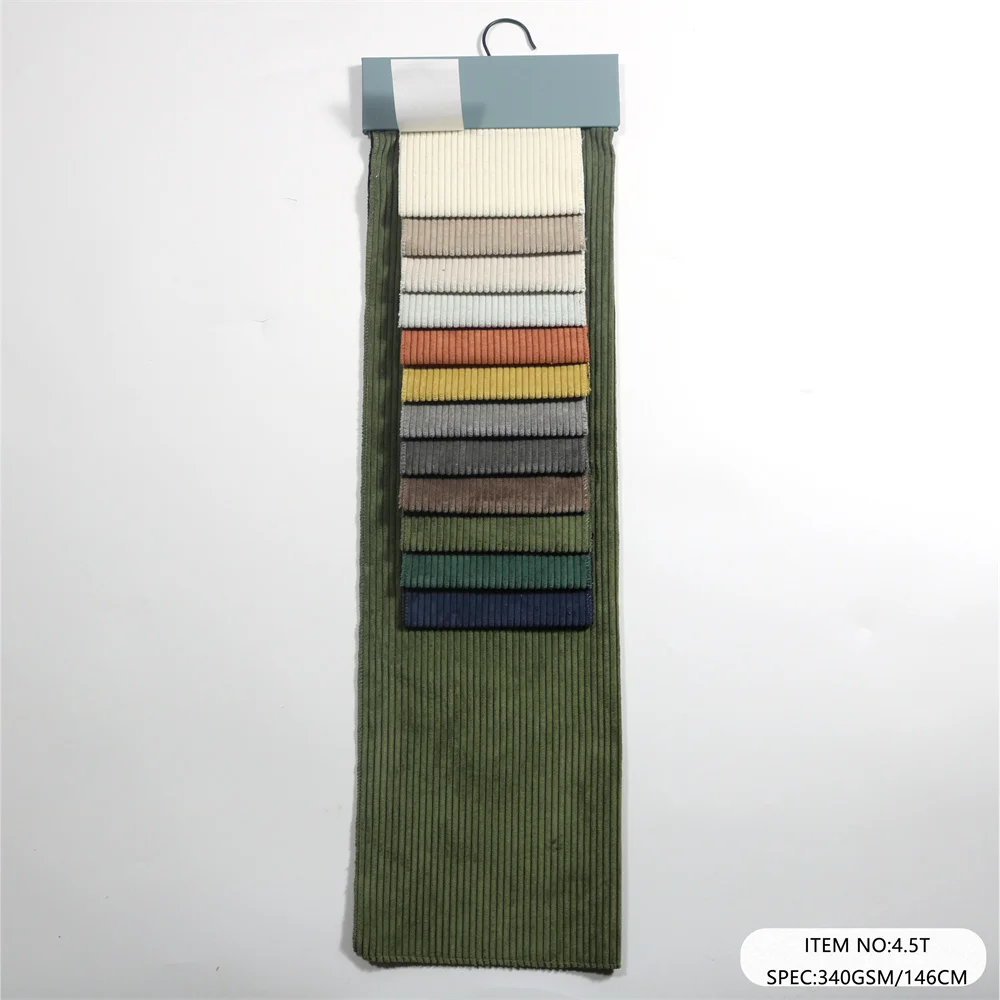 4.5T sofa fabric for furniture textile 140-160cm width corduroy upholstery fabric woven fabric upholstery