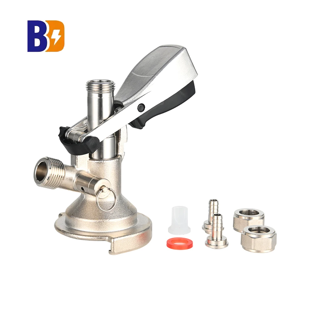 Pressure Relief Valve Beer Dispensing System Bar Accessory Steel and Brass Keg Coupler Essential for Bar Use
