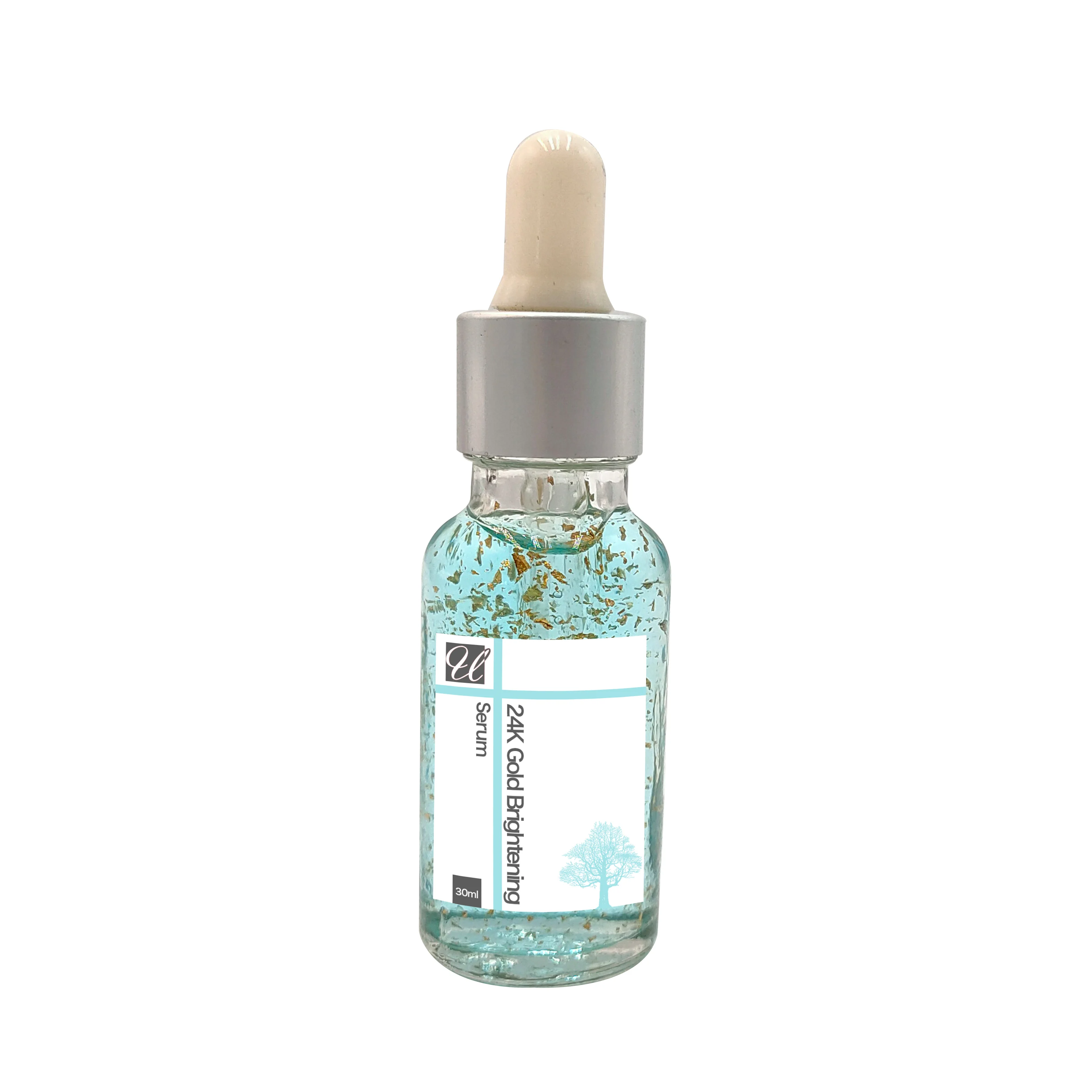 OEM/ODM  Natural 24k gold  Brightening Skin Care Face Serum Whitening Vitamin C blue copper peptide vegan face serum