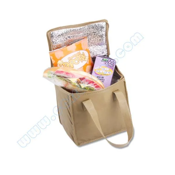 Foldable Aluminium Foil Thermal Insulation bag, Custom Logo cooler bag for food