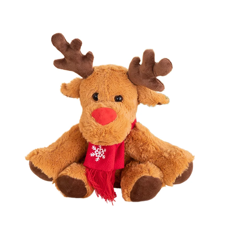 Super Soft Unisex Christmas Animal Plush Toy Cute Deer Toy Gift Factory Direct Wholesale Baby Best Sellers