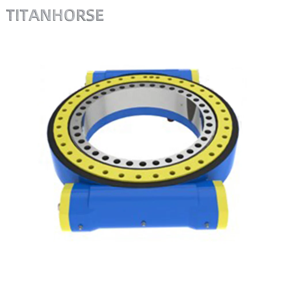 Customized Heavy Duty Slewing Drive Double Worm For Hydraulic Module Vehicle