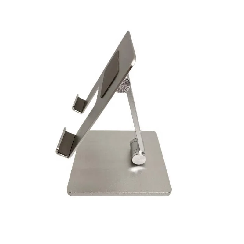 Jiesen ISO9001 Certified Well-Balanced Adjustable Aluminum Alloy Material Silver Color Tablet PC Stand Holder