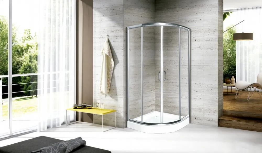K-6701 Hotel And Home Used Walk In Economic Sliding Clear Glass Shower Enclosure