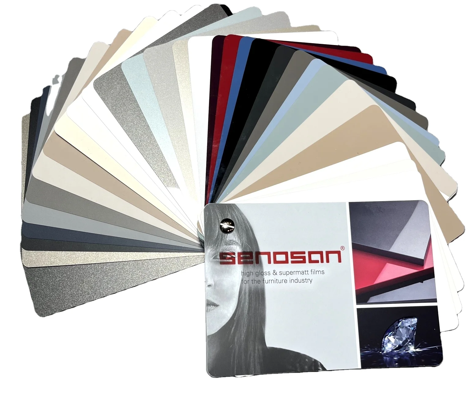 Super Matte SENOSAN Decorated MDF Panels Anti-Fingerprint Indoor HDF Board For Bedroom Kitchen