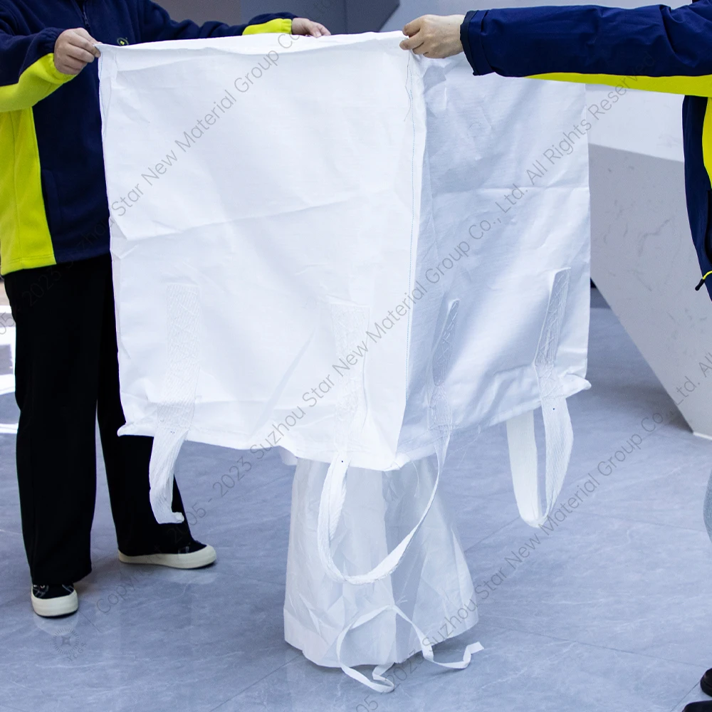 Custom Big Bag Woven PP Bulk Bag 100% virgin PP Woven Big Jumbo Bag FIBC for Cement Sand