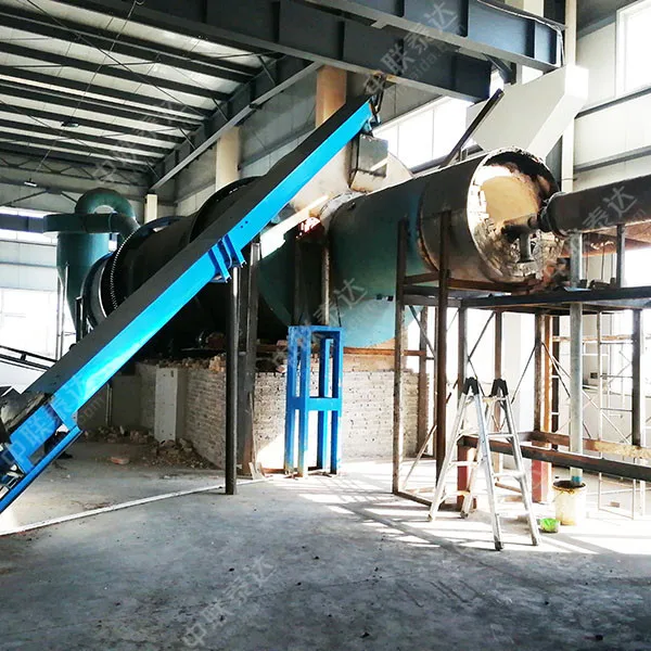 Efficient TDQ Rotary Drum Dryer For Drying Metal Textile Dyeing WWTP ETP STP Sludge Cake Slurry With Dispersing Shaft