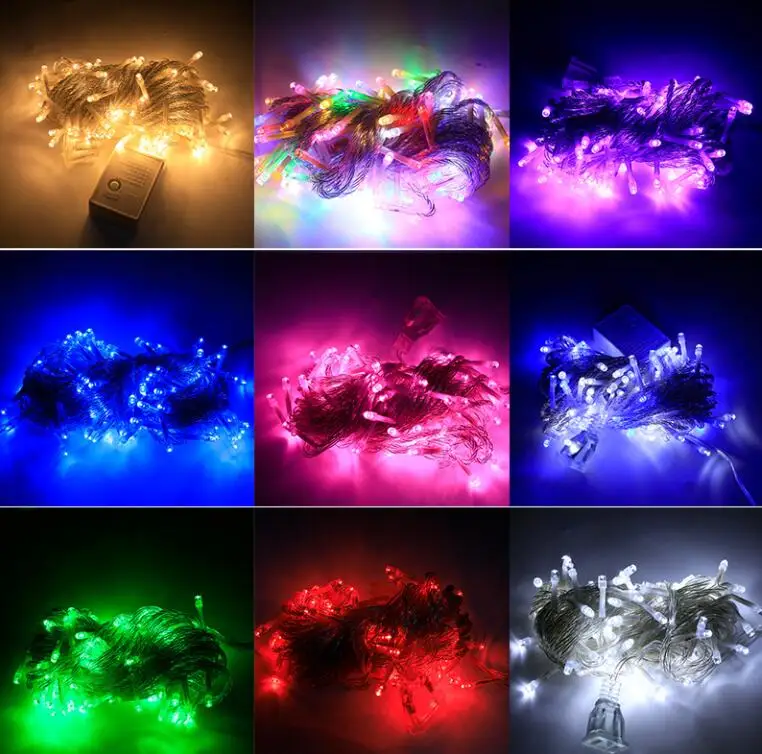 Factory selling Warm white store window decorative christmas led string lights indoor home decor star Led curtain light